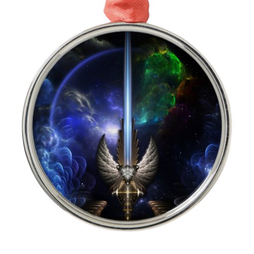 Angel Wing Sword Of Arkledious Space Premium Ornam Metal Ornament