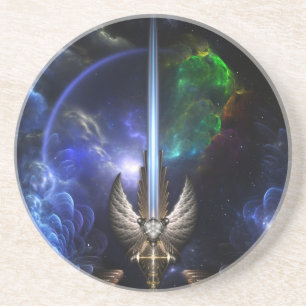 Angel Wing Sword Of Arkledious Space Sandstone Coa Coaster