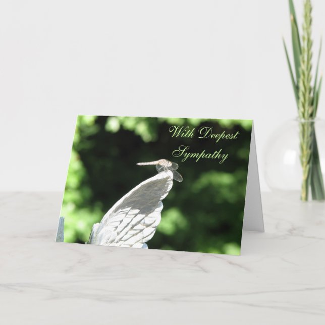 Angel Wing Sympathy Card (Front)