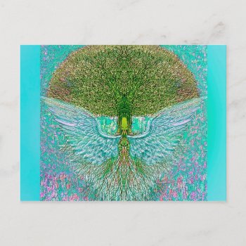 Angel Wing Tree Of Life Postcard by AmelianAngels at Zazzle