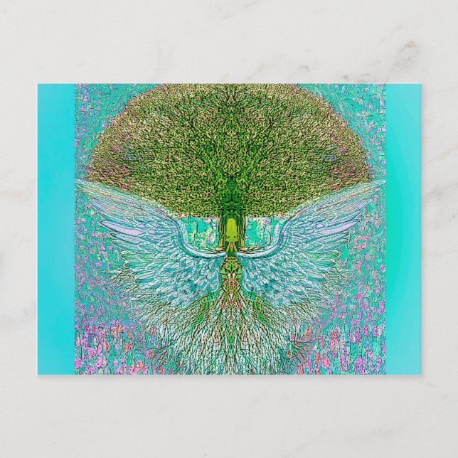 Angel Wing Tree of Life Postcard (Front)
