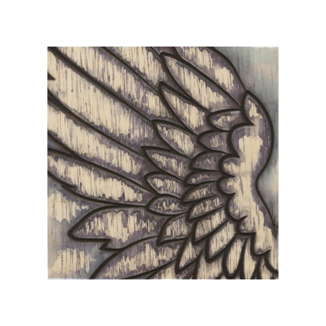 Angel Wing Wood Wall Art (Front)
