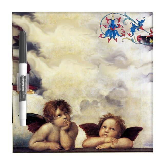 ANGEL / Winged Cherub Dry Erase Board (Front)