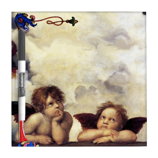 ANGEL / Winged Cherub Dry-Erase Board (Front)