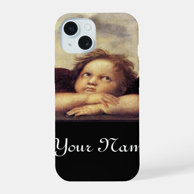 ANGEL ,Winged Cherub Iphone Case (Back)