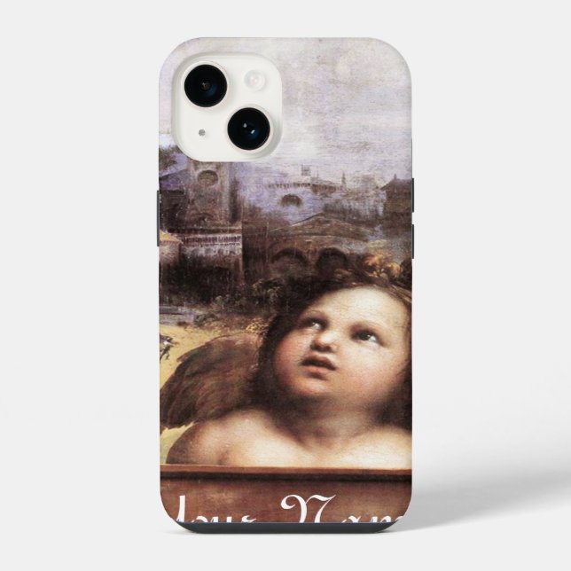 ANGEL ,Winged Cherub Iphone Case (Back)