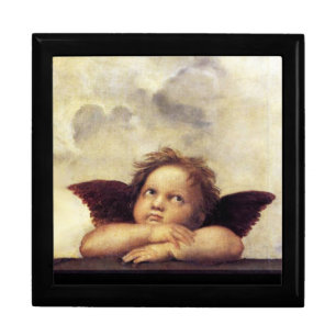 ANGEL / Winged Cherub Jewelry Box