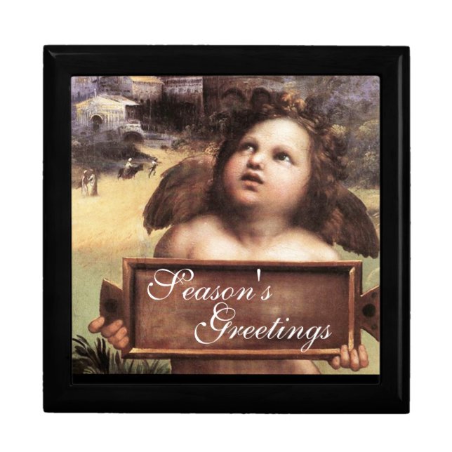 ANGEL / Winged Cherub Jewelry Box (Front)