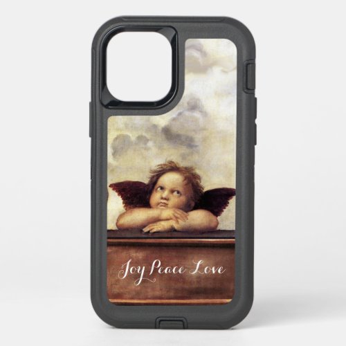 ANGEL  Winged Cherub Joy Peace Love  OtterBox Defender iPhone 12 Case