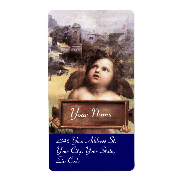 ANGEL / Winged Cherub, Label (Front)