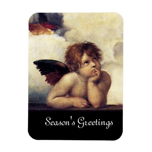 ANGEL / Winged Cherub Magnet (Vertical)