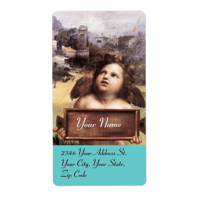 ANGEL / Winged Cherub, purple Label (Front)