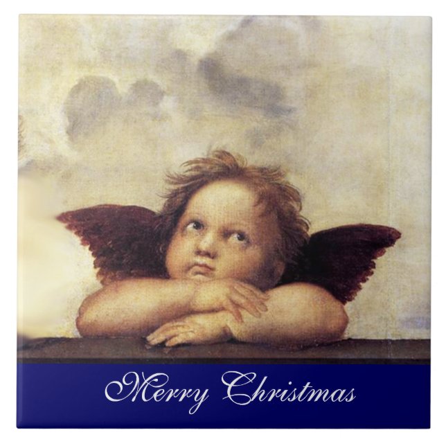 ANGEL / Winged Cherub Tile (Front)