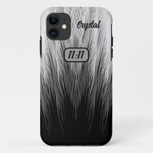 Angel Wings 1111 with Your Name iPhone 11 Case
