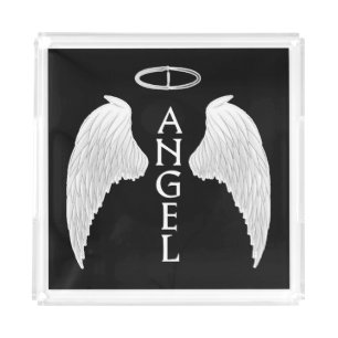 Angel wings  acrylic tray