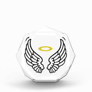 Angel Wings and Halo Acrylic Award