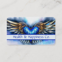 Angel Wings and Heart Business Card