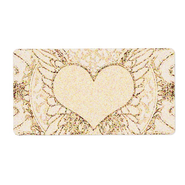 Angel Wings and Heart Label (Front)