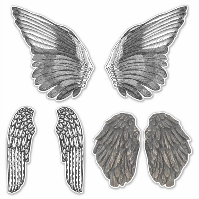Angel Wings Art clipart Fantasy Sticker (Front)