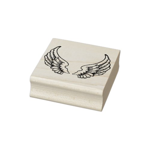 angel wings art stamp