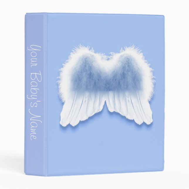 Angel Wings Baby Photo Album (Mini 1" Binder) Mini Binder (Front/Spine)