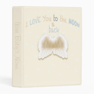 Angel Wings Baby Photo Album (Mini 1" Binder) Mini Binder