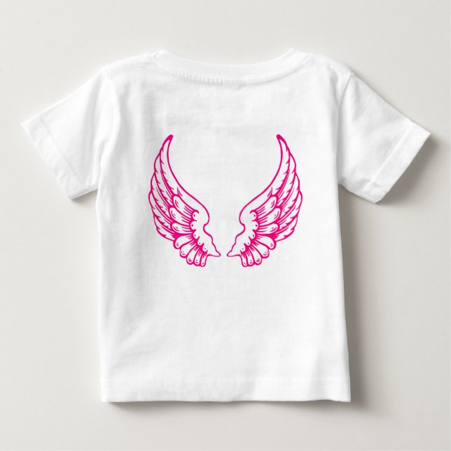 Angel Wings Baby Pink T-Shirt (Back)
