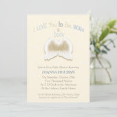 Angel Wings Baby Shower Card (Standing Front)