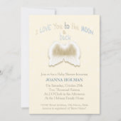 Angel Wings Baby Shower Card (Front)