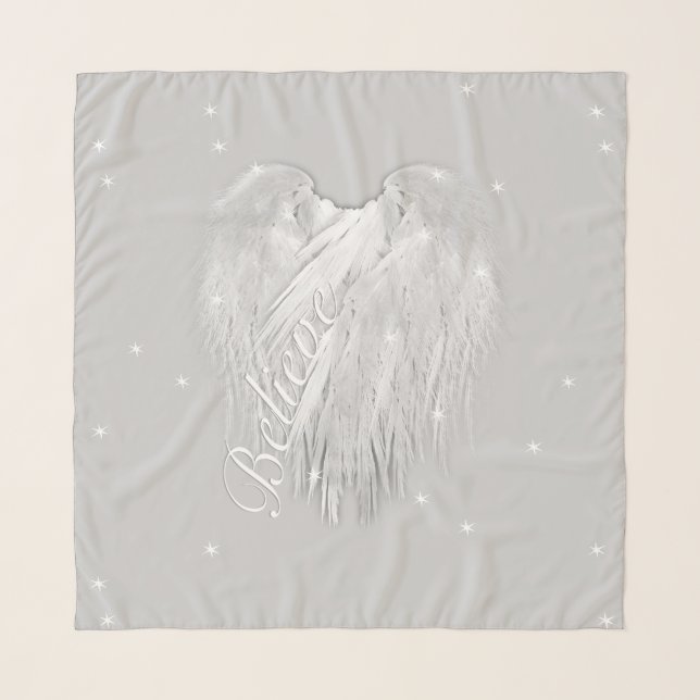 ANGEL WINGS 'Believe' Magic Heart Scarf (Front)