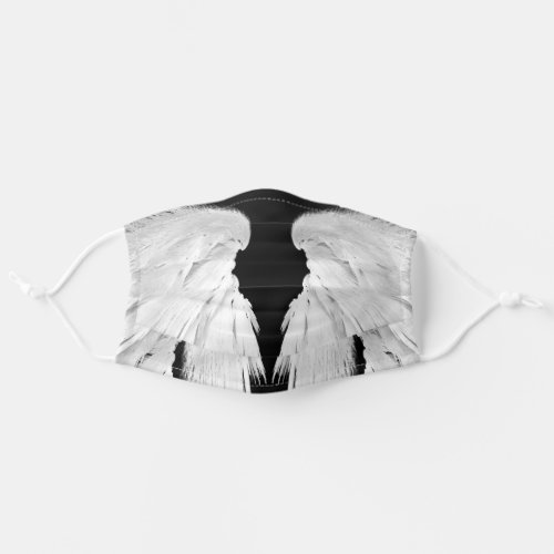 Angel Wings Black Adult Cloth Face Mask