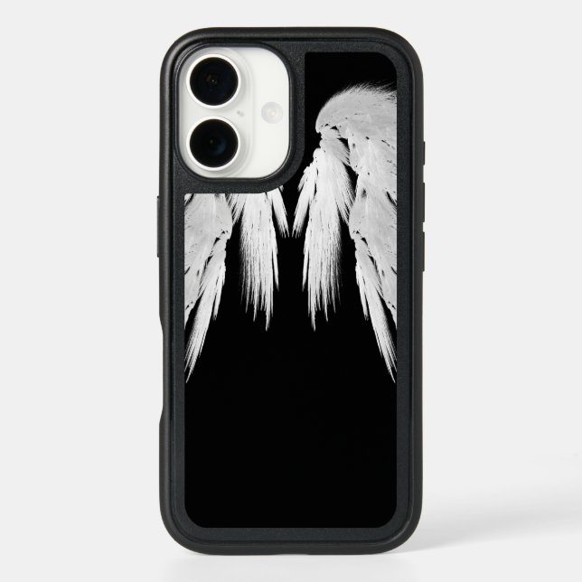 ANGEL WINGS Black Custom Otterbox iPhone Case (Back)