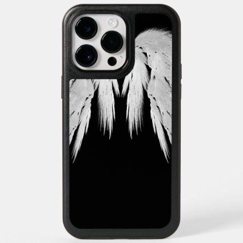 ANGEL WINGS Black Custom OtterBox iPhone 14 Pro Max Case