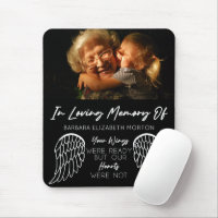 Angel Wings Black Custom Photo Memorial Gift