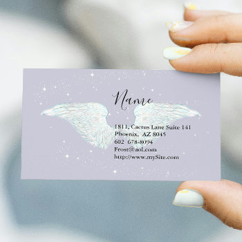 Angel Wings Business Card by FairyWoods at Zazzle