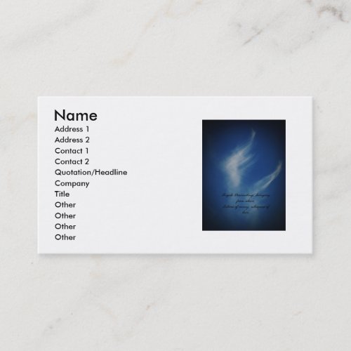 Angel Wings Business Card
