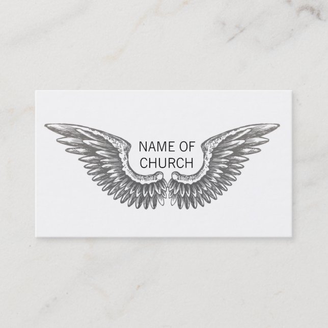 Angel Wings Business Card (Front)