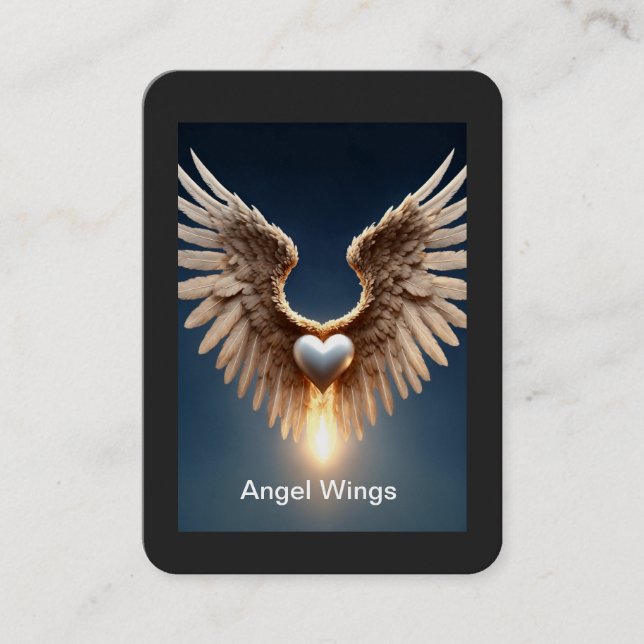 Angel Wings Business Card (Front)