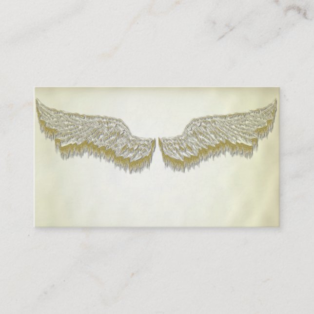 Angel wings business cards (Front)