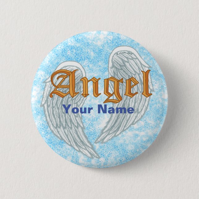 Angel Wings  Button (Front)