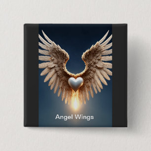 Angel Wings Buttons