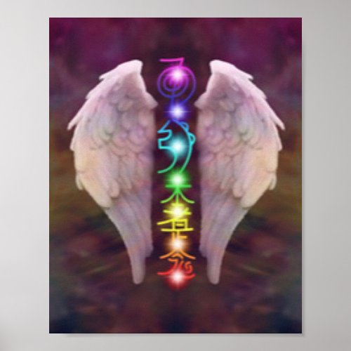 Angel Wings Chakra Poster