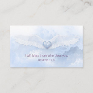 Angel Wings Christian Business Card