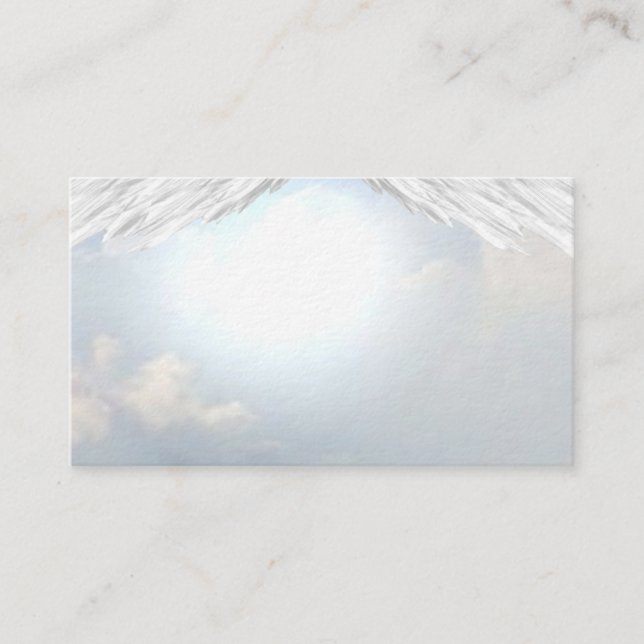Angel Wings Christian Spiritual Business Cards (Front)