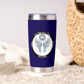 Angel Wings - Custom 12 Step Recovery Insulated Tumbler