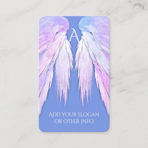 ANGEL WINGS Dreamy Soft Blue Beauty Business Card
