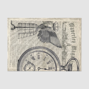 Angel Wings Ephemera Collage Tissue Paper