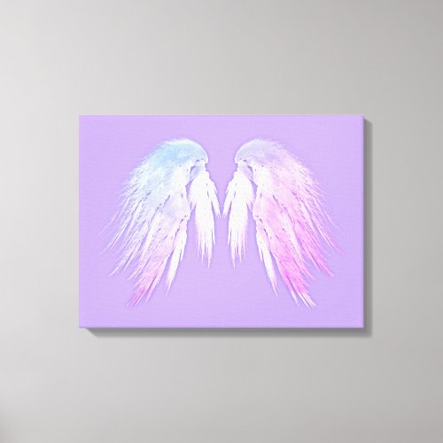 ANGEL WINGS Fairy Purple Canvas Print