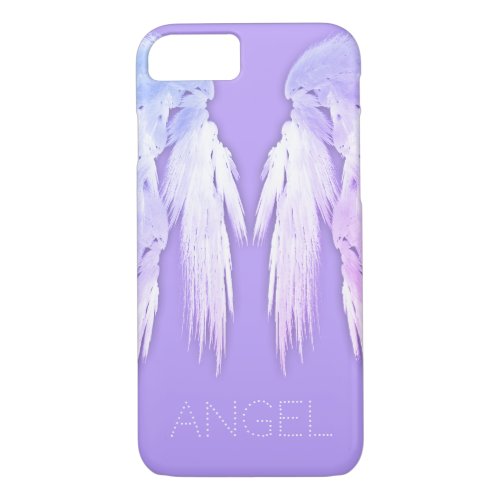ANGEL WINGS Fairy Purple Custom Name iPhone 87 Case