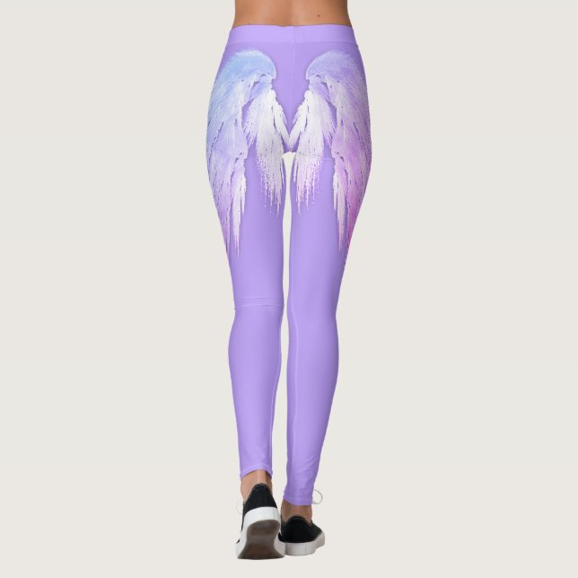 ANGEL WINGS Fairy Purple Leggings (Back)
